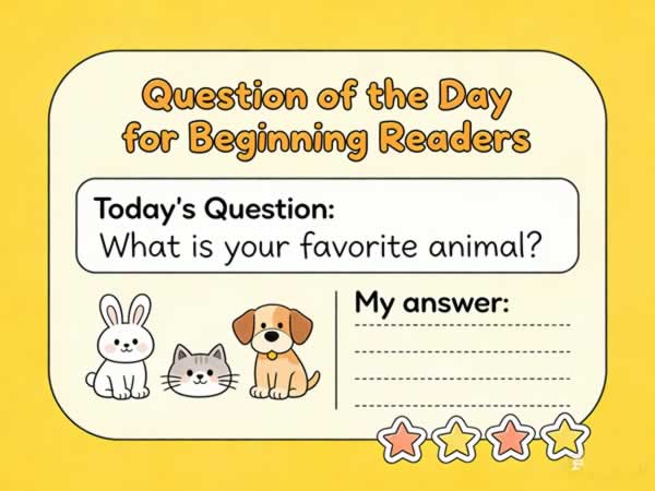 儿童英语互动问答卡片《question Of The Dayfor Beginning Readers》528张 Pdf